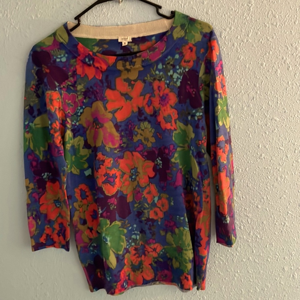 J crew 3/4 sleeve wool sweater M